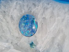 Große Australische Opal Triplette  für DIY Anhänger + Silberkette  (M49)