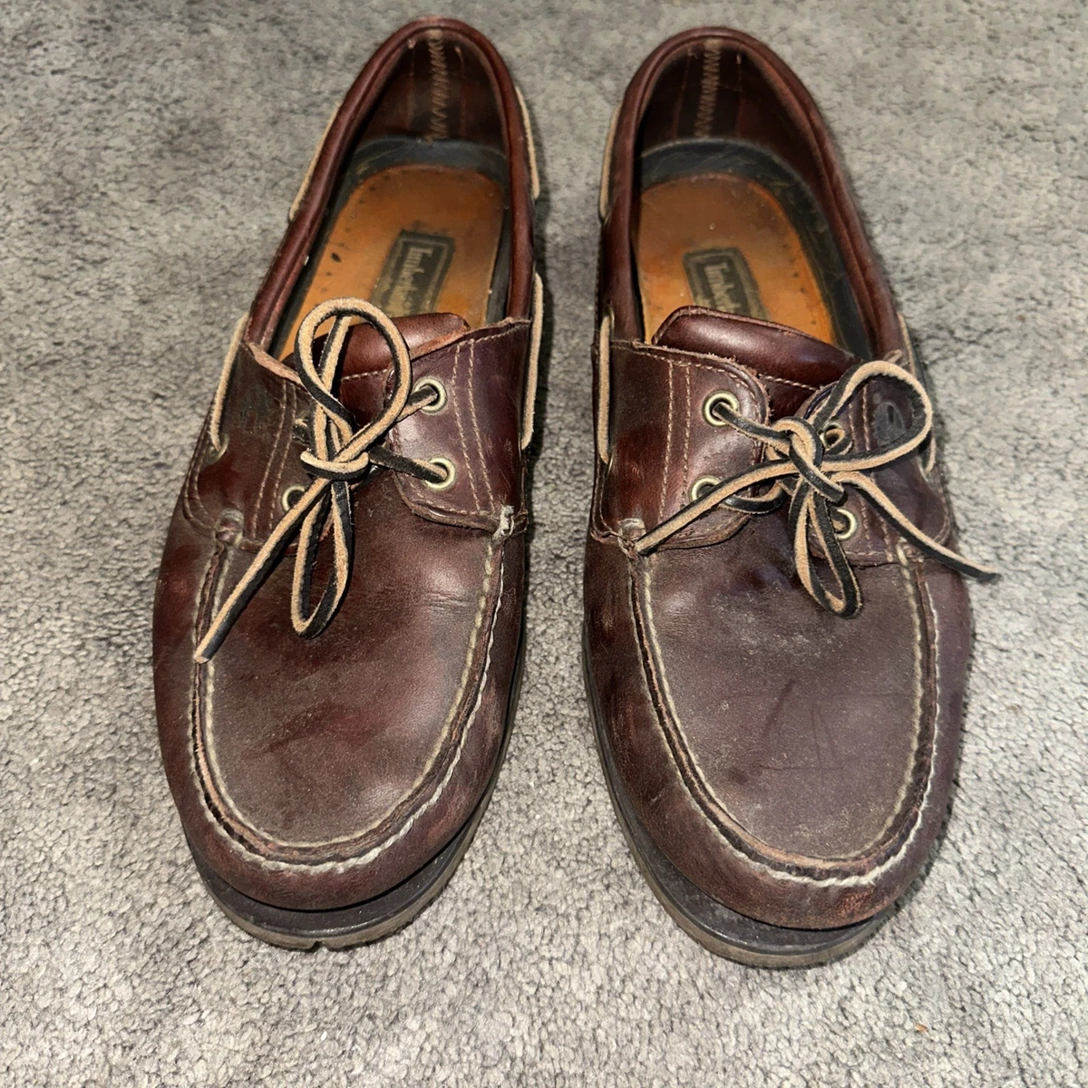 Timberland Boat Shoes Mens Size 11.5 Black & White Leather Deck Shoes PreLoved Timberland Boat Shoes for Men for sale - eBay main image 4
