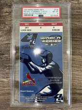 2004 World Series Game 4 PSA 8 Boston Red Sox 1st Title Since 1918 Ticket Stub