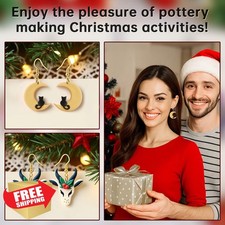 Christmas Polymer Clay Cutters, Festive Molds, Earring Crafts