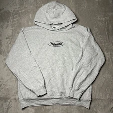 Los Angeles Apparel Heavyweight 14 oz. Hoodie Gray USA Made Size Medium