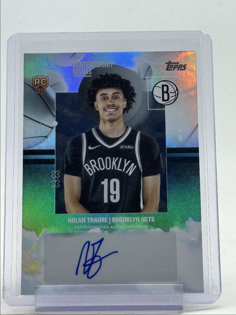 NOLAN TRAORE 2025-26 TOPPS CONTEMPORARY MARKS ROOKIE RAINBOW RC AUTO Q2264