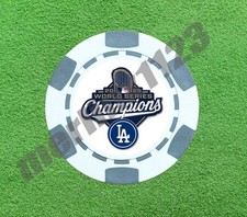 LA Dodgers 2025 World Series Clay Poker Chip Golf Ball Marker Card Guard