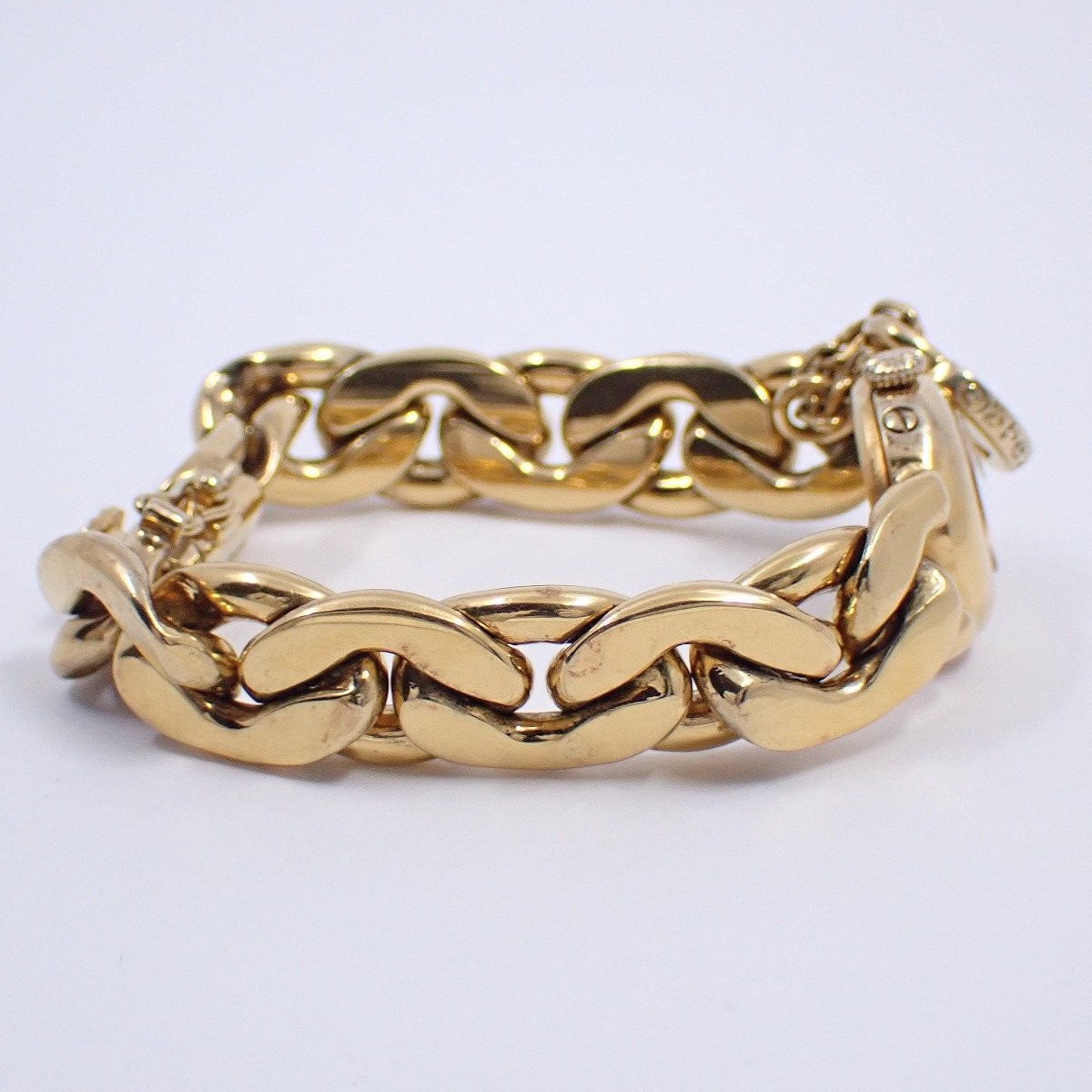 Obrey Obrey Solid Silver Gold Chain Bracelet Watc… - image 4