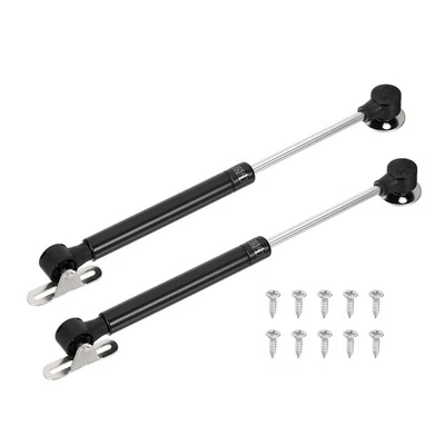 2 Stück 60N/13lb Gassfedern für Schränke Holz Gasfedern Schwarz - Bild 1 von 4