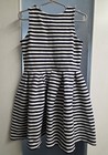 Polo Ralph Lauren Girls Black/ White Stripe T Shirt Dress Sz S/ 7 Excellent!  — photo 2