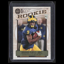 Donovan Peoples-Jones Rookie #168 2020 Panini Legacy Michigan Wolverines Card NM. rookie card picture