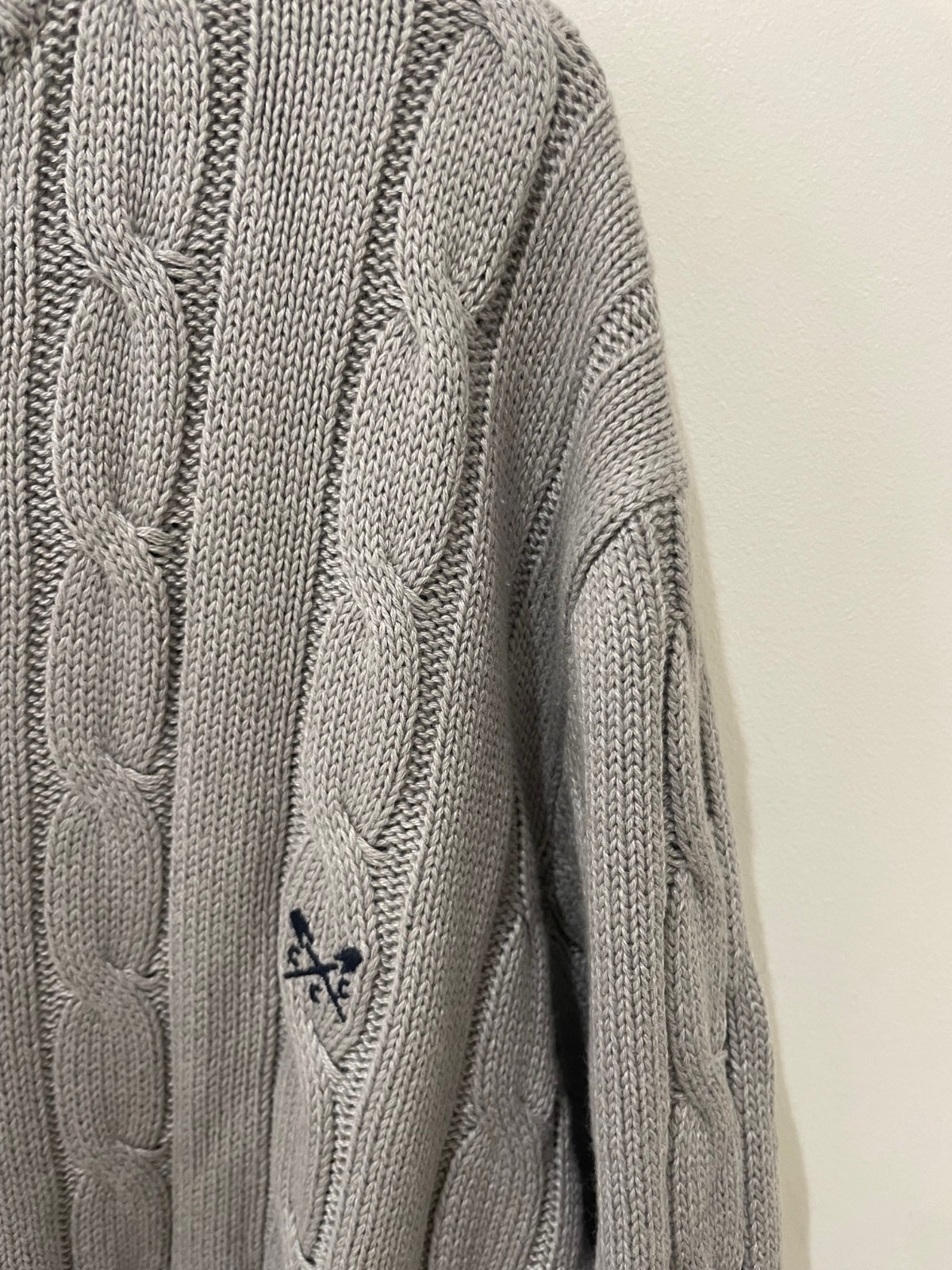 Crew Clothing Regatta Cable Crew Neck Jumper Size S M XL Grey Knit RRP £59 image 5