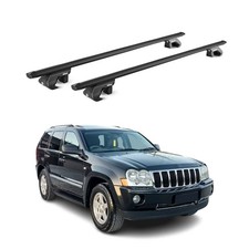 Portaequipajes barras transversales portaequipajes portaequipajes para Jeep Grand Cherokee 2005-2010 negro 2x