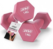 ZENO Dumbbells Set Of 2 | Dumbbells unisex | Hexagon Neoprene Weights | Hand