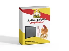 Radiant Chicken Coop Heater, 100-Watt Panel, Energy-Efficient Winter Warming