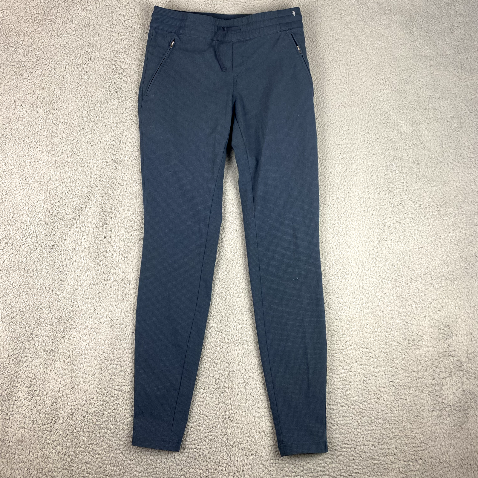 Kuhl Womens XS Long Blue Joggers Stretch Knit Drawstring Athleisure Pants