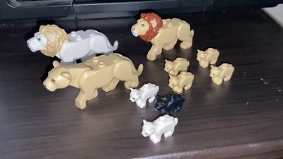 New LEGO Animal Lion Pride Lion Lioness Cub Tan Black Your Choice