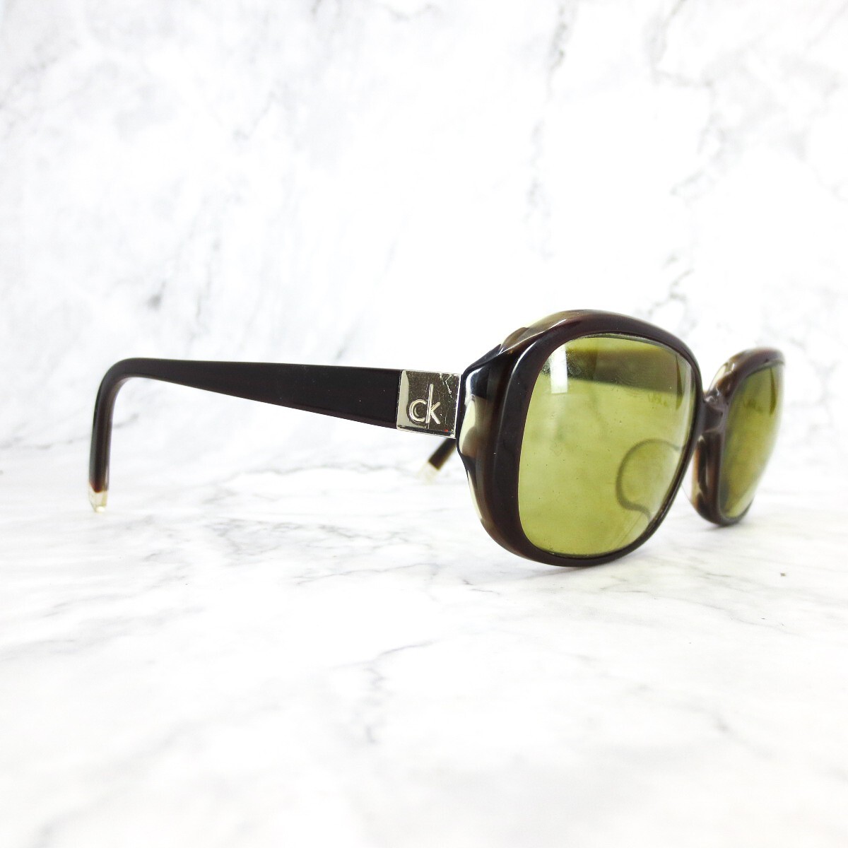 Calvin Klein CK4147S 196 Sunglasses Brown Rectangular Full  display picture 2