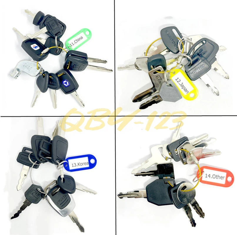 142Pk key set For most Heavy Construction Equipment BOBCAT VOLVO  - Image 3 of 4