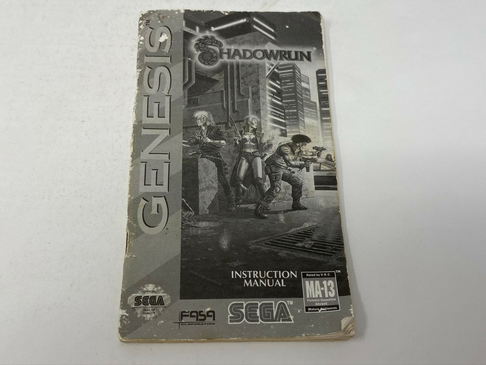 Shadowrun (Sega Genesis, 1994) complete in box with hangtab