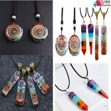 3 Type Orgonite Pendant Natural Crystal Healing Chakra Energy Orgone Necklace