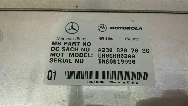 MERCEDES SL R230 Voice Control module A2308207026 Interface 