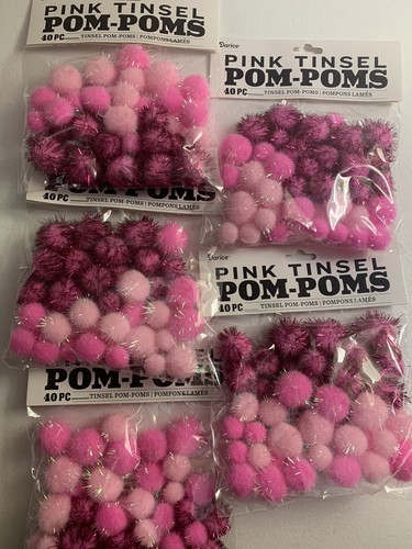 Darice Pom Pom Acrilici Bianchi 2,5 Cm - Lotto Da 240 Pezzi (6 Confezioni Da 40) Per Craft E Decorazioni