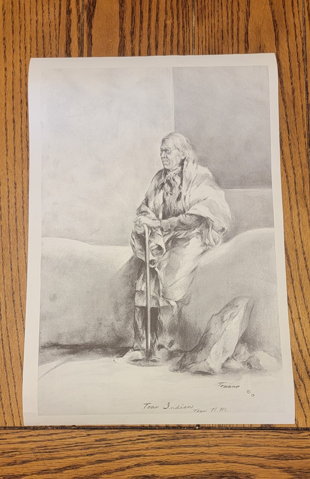 Taos Indian N.M. Dee Toscano  Print Native American Art 12