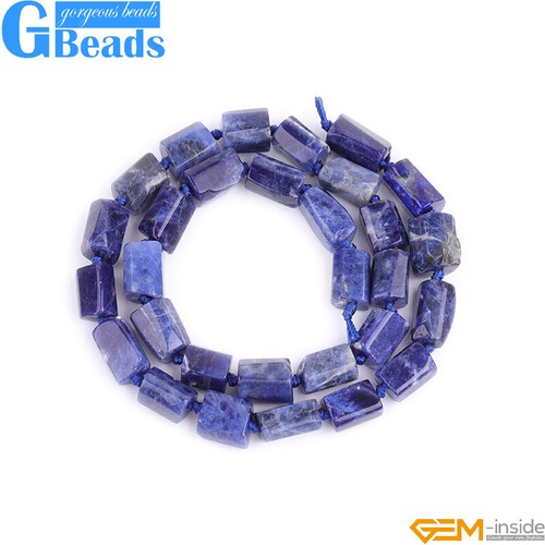 "Cuentas de columna de tubo facetado ágata piedra lunar ópalo natural para hacer joyas 15"" 8x12 mm" - Imagen 249 de 383