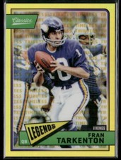 2018 Panini Classics Fran Tarkenton 152 Premium Timeless Tributes Gold SN