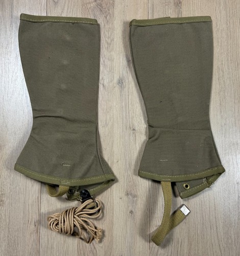 WW2 USMC US Marines M1938 Gaiters Leg Wrappings Uniform Size 4 MINT DEADSTOCK - Picture 5 of 12