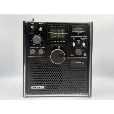SONY Skysensor ICF-5800 FM SW Radio Black Japan 1973 Vintage SONY Skysensor ICF-5800 FM SW Radio Black Japan 1973 Vintage
