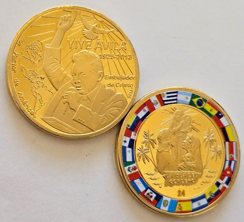 Medalla YIYE AVILA Pastor Cristiano PUERTO RICO Fe Iglesia Faith Camuy RELIGION
