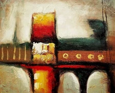 Abstract- #10,  20x24,100% Hand Painted Oil Painting on Canvas