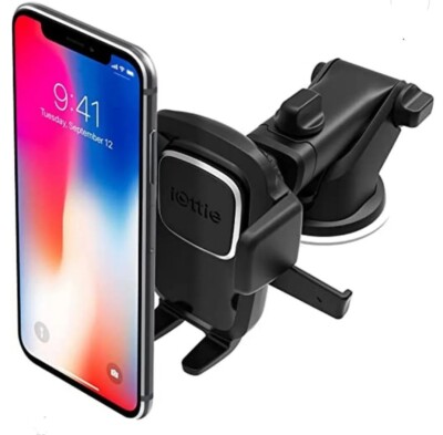 iOttie HLCRIO125 Easy One Touch 4 Dash and Windshield Car Mount - Black