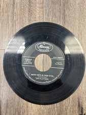 THE PLATTERS SMOKE GETS IN YOUR EYES 45 RPM RECORD MERCURY VERY GOOD