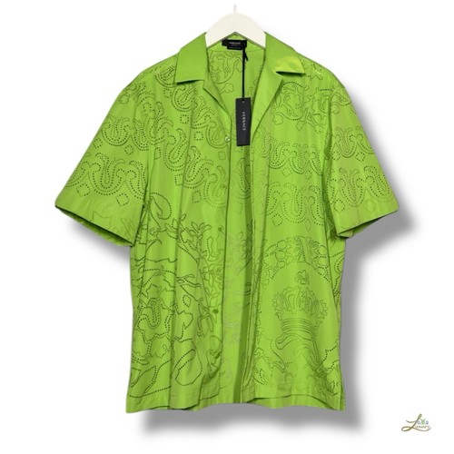 Camicia Versace cotone laserato taglia 50 - Foto 3 di 6