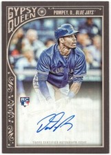 2015 Topps Gypsy Queen DALTON POMPEY On-Card Autograph Rookie Auto RC #GQA-DPO. rookie card picture