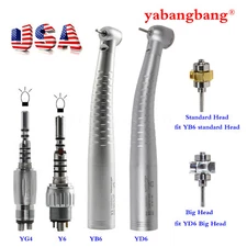 YABANGBANG Dental Fiber Optic LED High Speed Handpiece /Quick Coupler 4Hole 6Pin