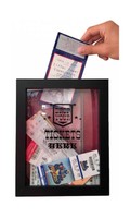 Ticket Shadow Box - Memento Frame - Large Slot On Top Of Frame ... Free Shipping Ticket Shadow Box - Memento Frame - Large Slot On Top Of Frame ... Free Shipping