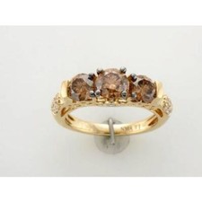 LeVian 14K Yellow Gold G-H SI1 Chocolate Diam...