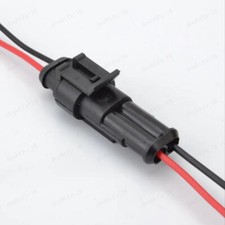 Car Wire Connector Plug Terminal Sealed Waterproof Electrical 2 Pin Accessories