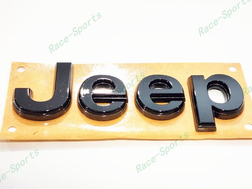2021+ Jeep Grand Cherokee L/WL Front Rear Jeep Nameplate Emblem Gloss Black Gray - 第 7/10 張圖片