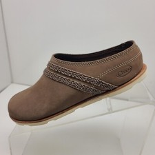 Chaco Caribou Slip On Clogs Mules Womens Brown Comfort Casual Shoes Size 6.5