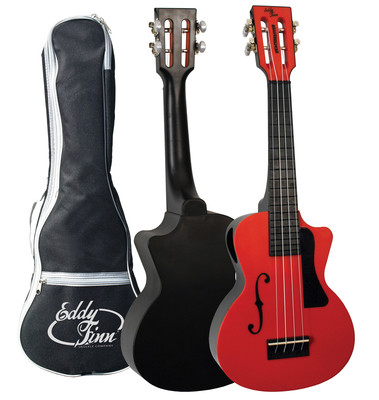 Ukulele Eddy Finn Beachmaster Concert Tangerine Ripe Red