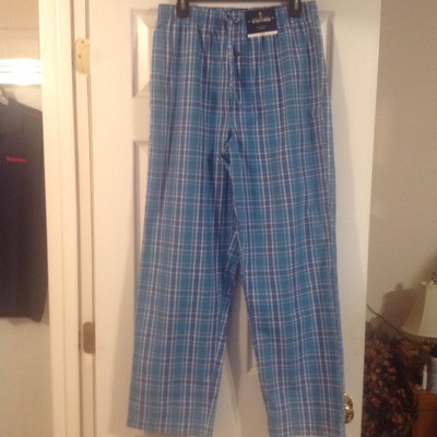 sleep Pant Pajama long pants Blue Plaid 