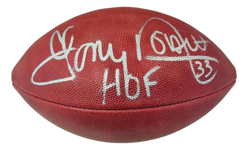 Tony Dorsett Signed Official Leather Football Autograph Cowboys PSA/DNA AK31322
