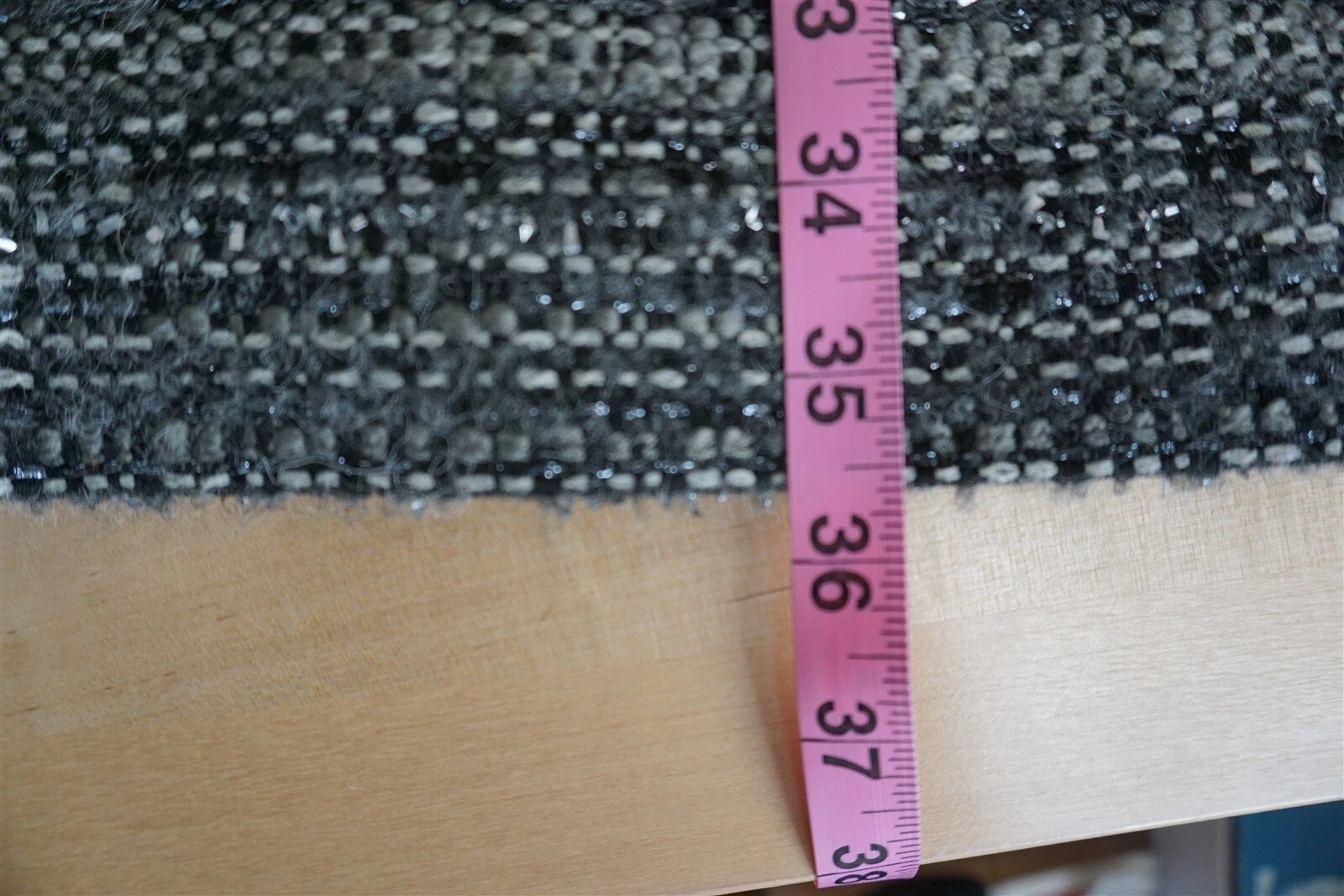 Abito Tory Burch Deandra tweed nero granito metallizzato cambio taglia 2