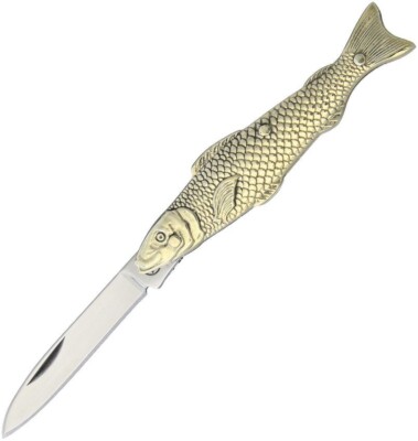 Trout Fish pocket knife Nickel silver handle Free Shipping USA