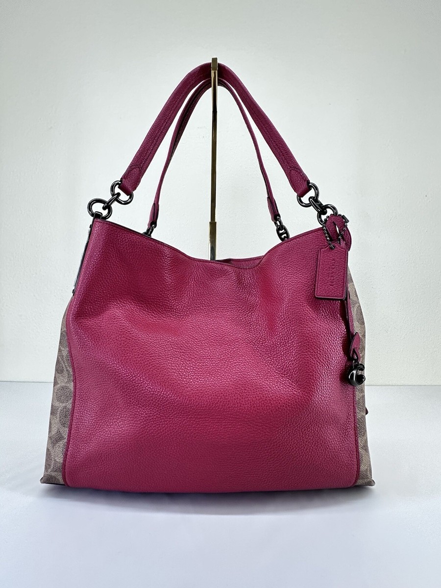 Coach Handbag Dalton 31 Shoulder Bag in Signature Canvas Blocking 76078