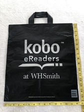 Rare Black Plastic Carrier Bag - W H SMITH KOBO eReaders� �2011?� - Collectable
