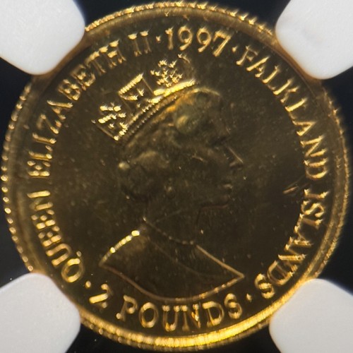 FALKLAND ISLANDS. 1997, 2 Pounds, Gold - NGC PF69 - Top Pop 🥇 King Henry VIII - Picture 5 of 5