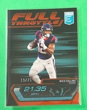 2024 DONRUSS ELITE FOTL FULL THROTTLE RED INSERT NICO COLLINS - #19/75 CARD #25