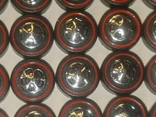 Hot Wheels Redline Red Line WHEEL TIRE Lot of 48 MEDIUM Cap Style -NICE! 
